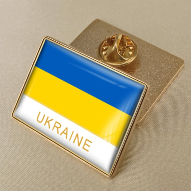 MYVIPCART™ Ukrainian Flag Brooch