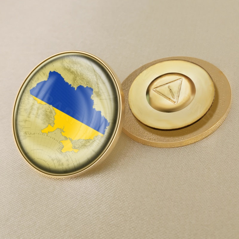 MYVIPCART™ Ukrainian Flag Brooch
