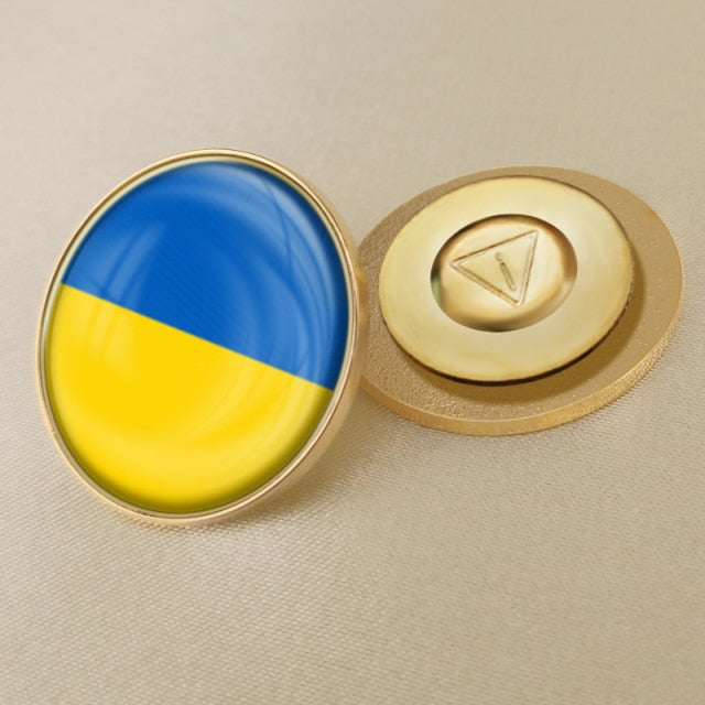 MYVIPCART™ Ukrainian Flag Brooch
