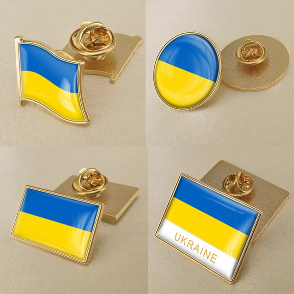 MYVIPCART™ Ukrainian Flag Brooch