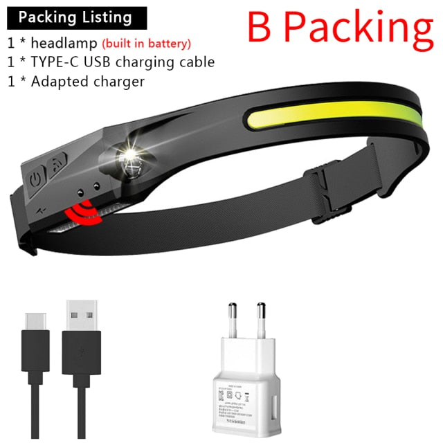 MYVIPCART™ Induction Headlamp COB LED