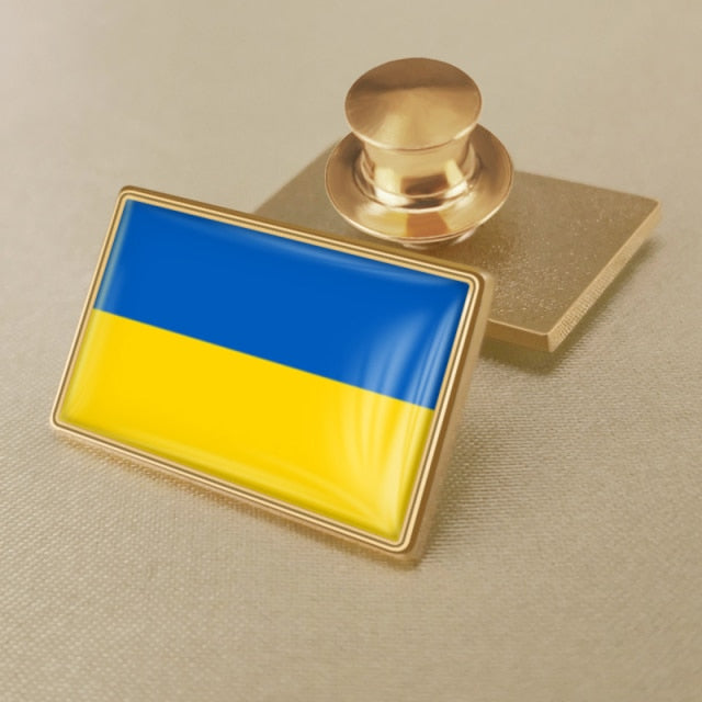 MYVIPCART™ Ukrainian Flag Brooch