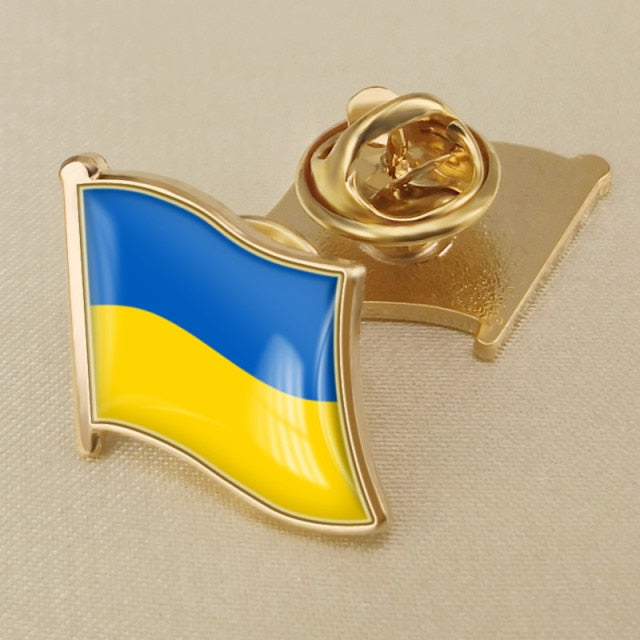 MYVIPCART™ Ukrainian Flag Brooch