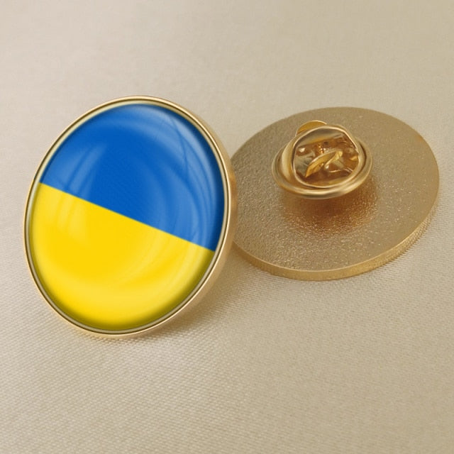 MYVIPCART™ Ukrainian Flag Brooch
