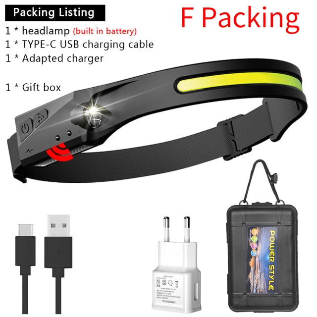MYVIPCART™ Induction Headlamp COB LED