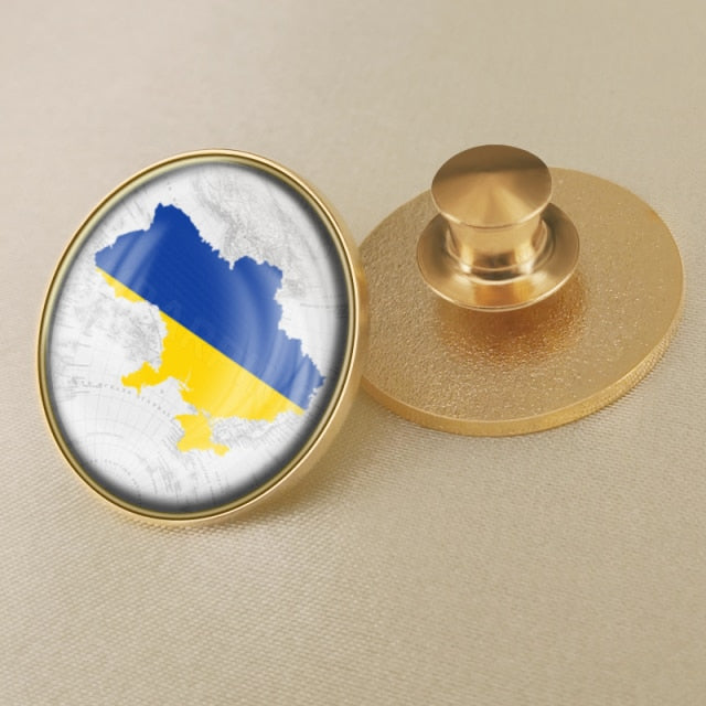MYVIPCART™ Ukrainian Flag Brooch