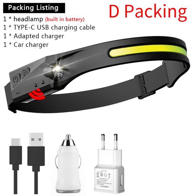 MYVIPCART™ Induction Headlamp COB LED