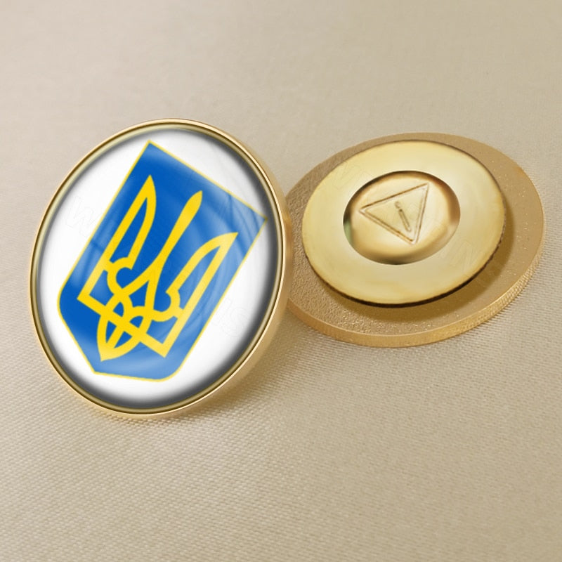 MYVIPCART™ Ukrainian Flag Brooch